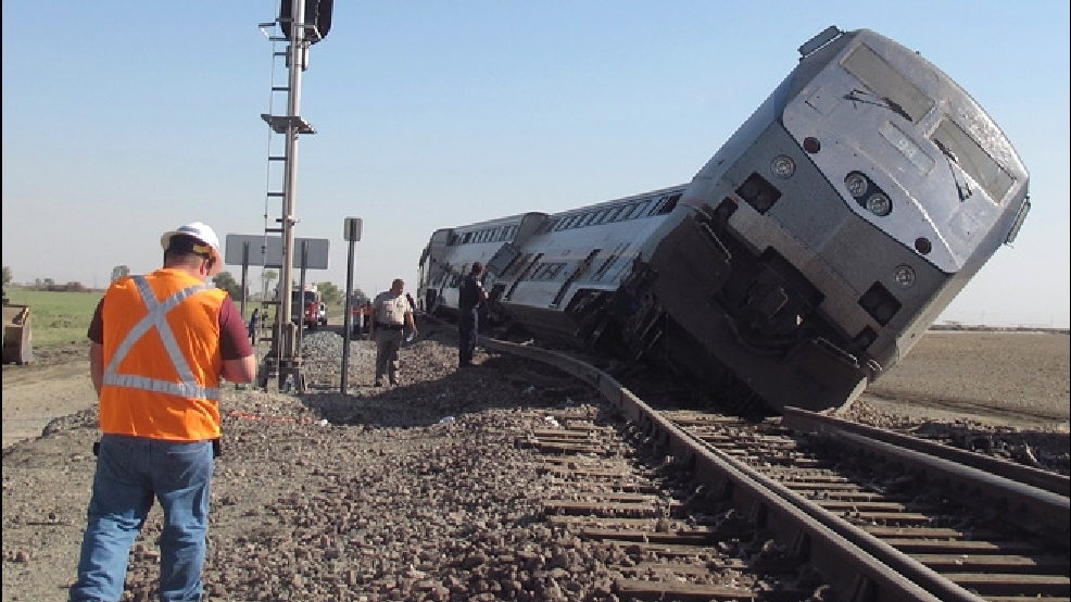 Amtrak Crossing gate down in Bakersfieldbound train crash KBAK