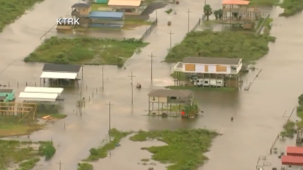 Flooding in Bolivar Peninsula following Hurricane Laura KSCC