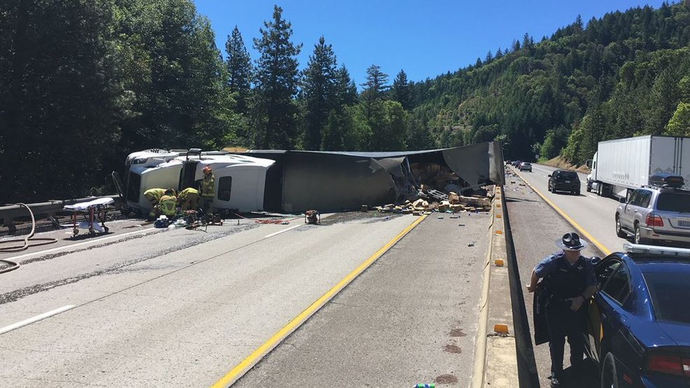 ODOT: Semi-truck Crash On I-5 Backs Up Traffic More Than Four Miles | KVAL