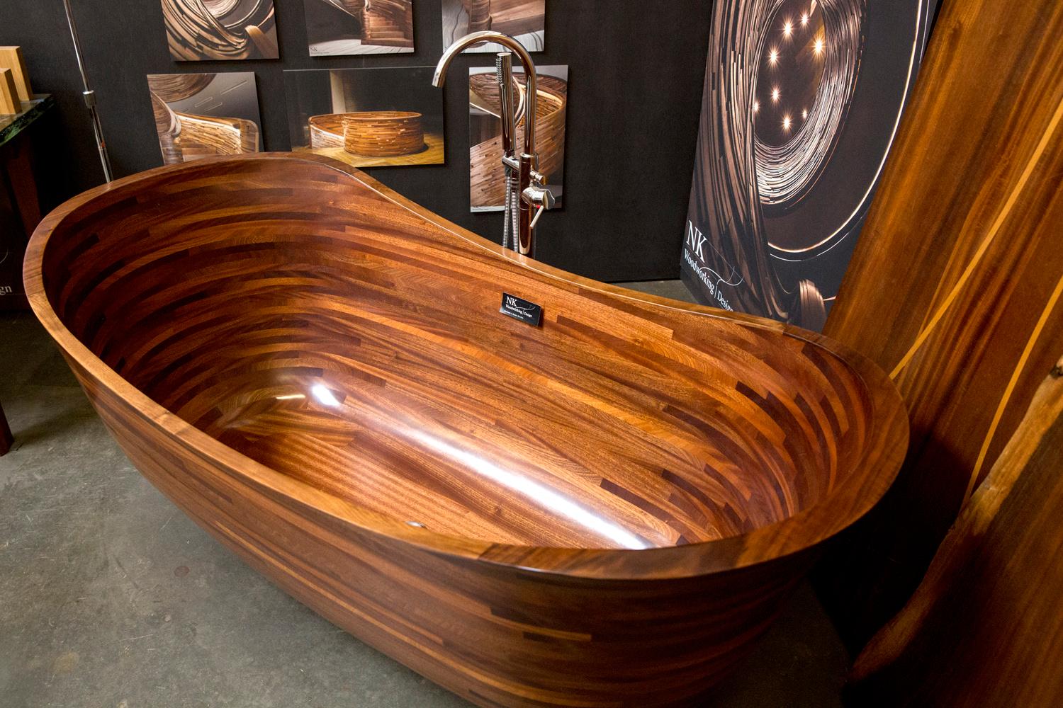 Former Boat Builder Sculpts Stunning Wooden Bathtubs