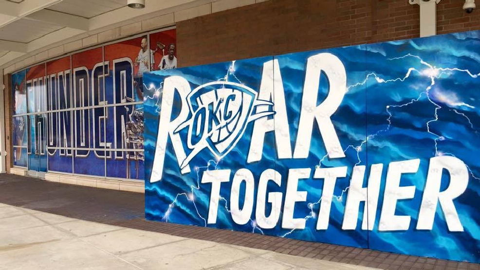 OKC Thunder graffiti wall making a stop in Tulsa KTUL