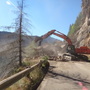 Work continues to remove rockslide blocking forest road since last December