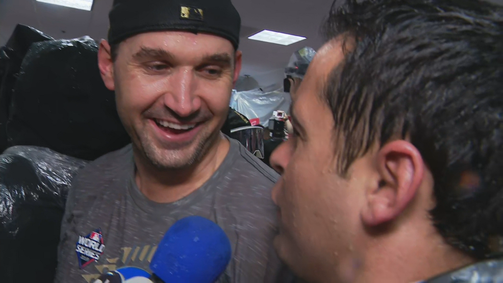 Watch During Locker Room Celebration Nats Say They Hope To