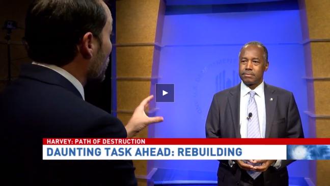 Ben Carson discusses the battle to rebuild following Harvey