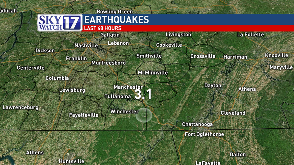 31 Magnitude Earthquake In Tennessee Reported Early Sunday Morning Wztv 