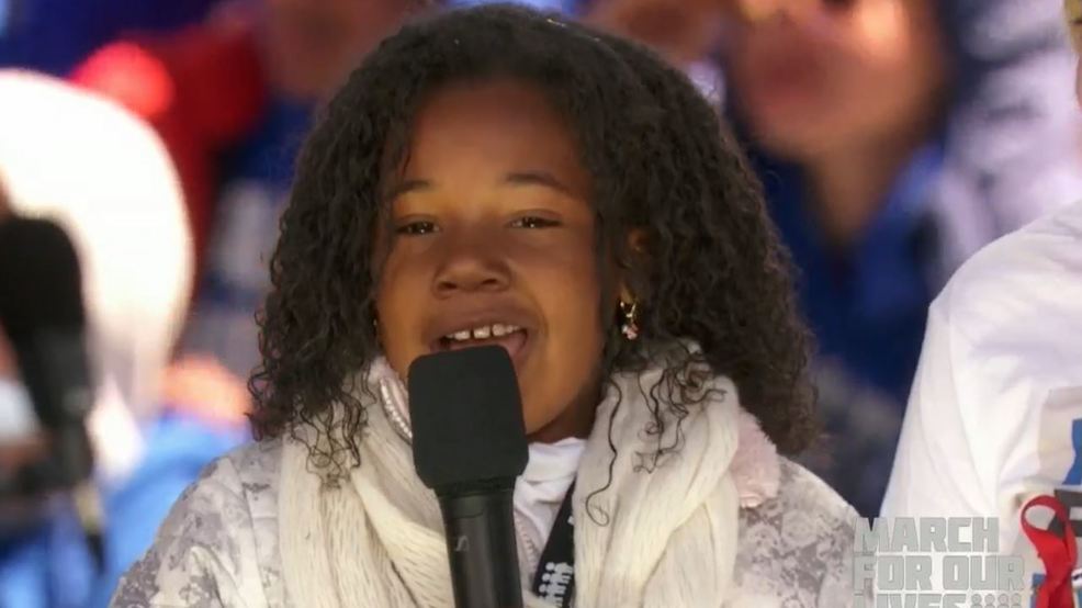 Martin Luther King Jr.'s granddaughter speaks at March for Our Lives in